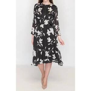 NEW KMW cinched waist dress in black